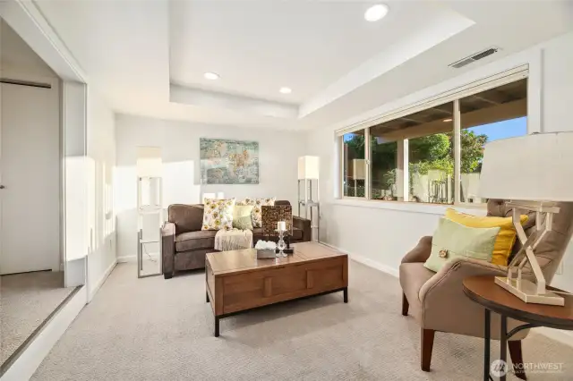 The sitting room off the fifth bedroom. The bedroom and sitting room would make for a great guest suite.