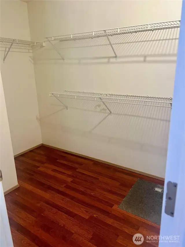 Primary walk in closet