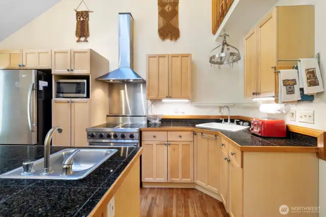 Lots of kitchen counter space