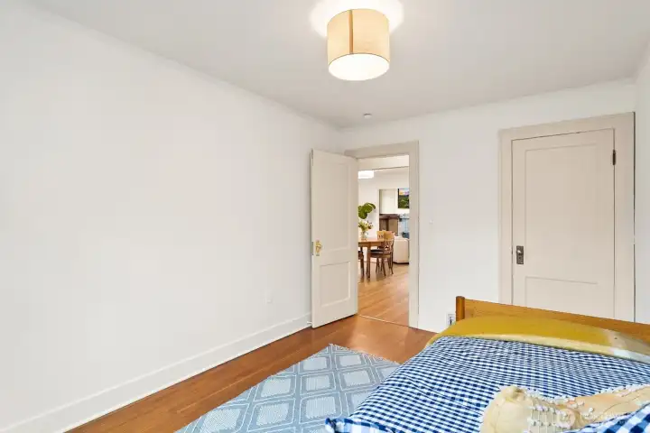 Just outside of main floor bedroom is a large, full bath.