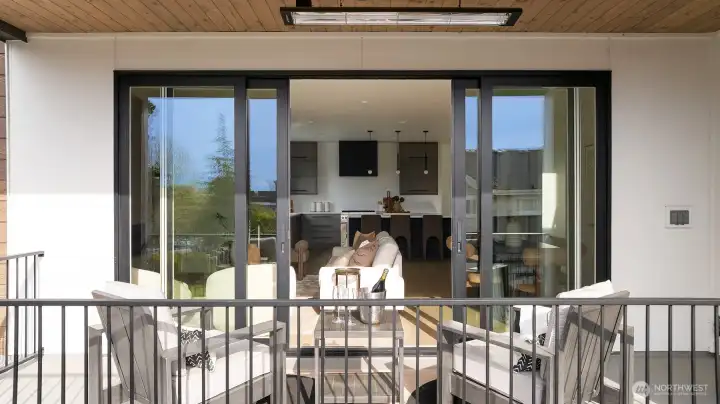 Main level deck off living area