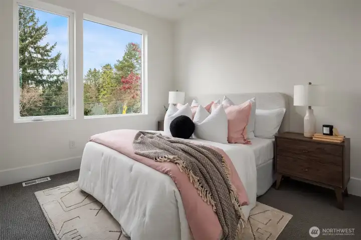 Bedroom 1 on main level off kitchen