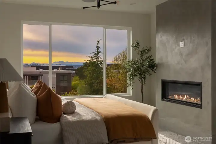 Primary bedroom on second level