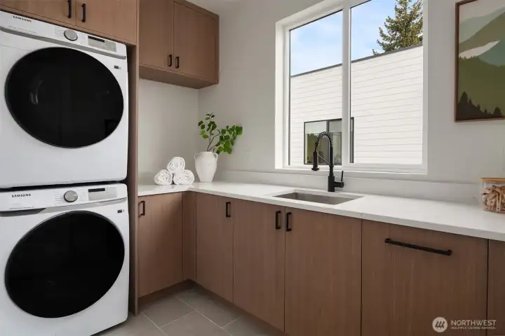 Laundry on second level.