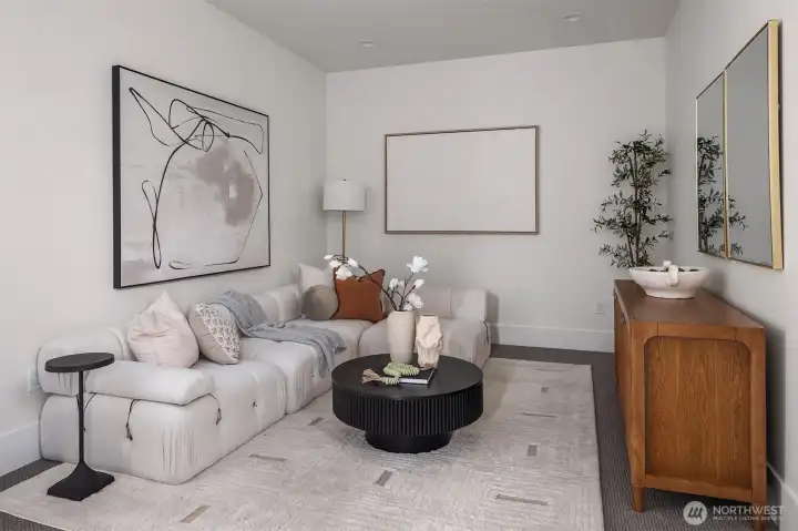 Bonus room on lower level