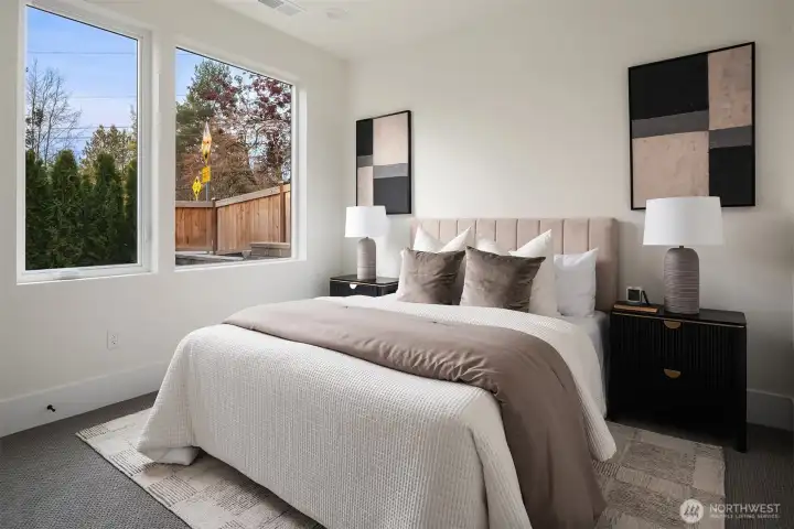 Lower level guest bedroom