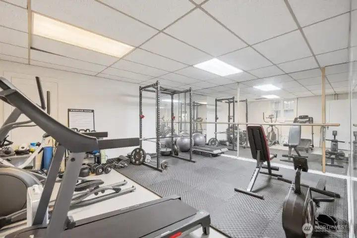this gym has everything you need to get that light or longer workout in