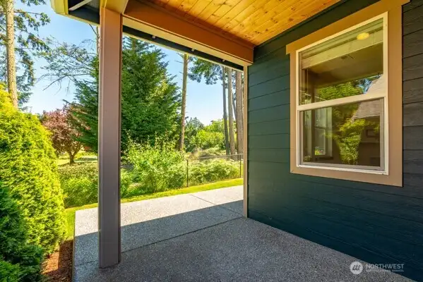 Covered back patio