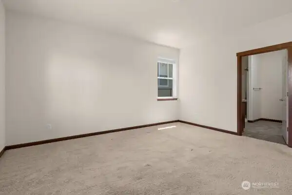 Main bedroom and door to main bath