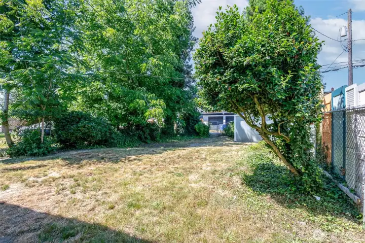 The fully fenced yard offers endless possibilities for gardening, entertaining, or simply enjoying the outdoors. The fully fenced yard offers endless possibilities for gardening, entertaining, or simply enjoying the outdoors.