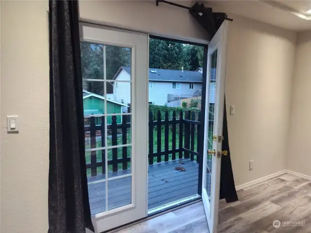 Dining room door