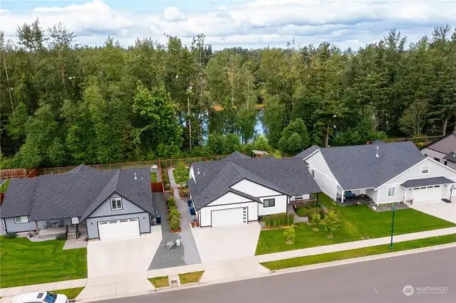 New neighborhood with homes continuing to be built.