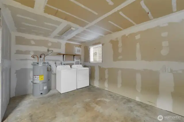 laundry in the garage