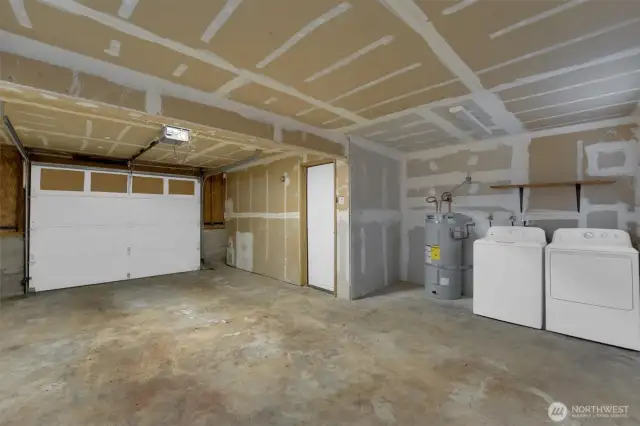 Spacious 1 car attached garage