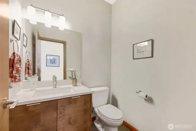 Don't miss the powder room on the main level