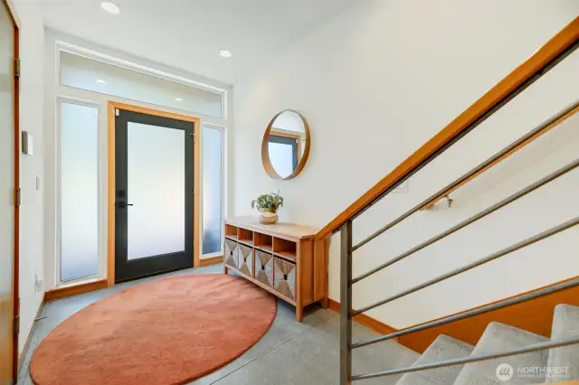 Graceful 9 ft ceilings throughout the home creates a feeling of open, airy & bright spaces throughout.