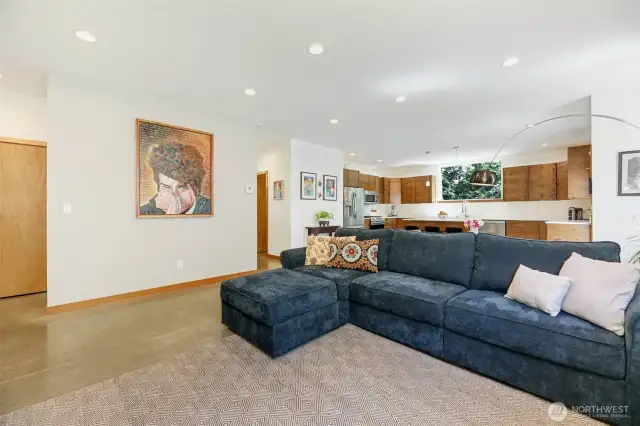 Open great room concept.