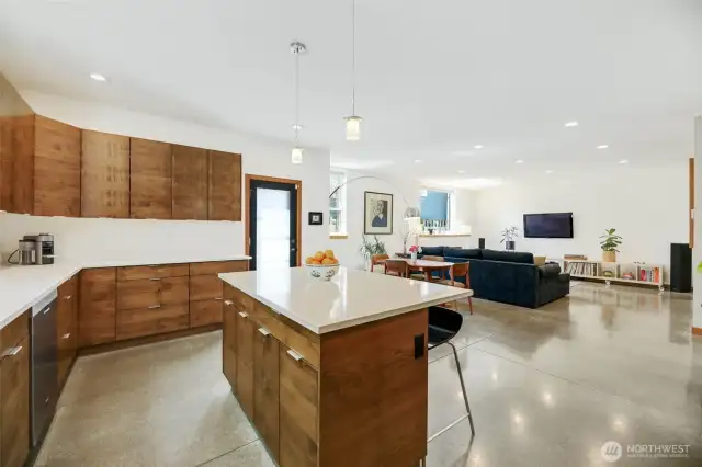Access off kitchen for the generous outdoor dining & living spaces.
