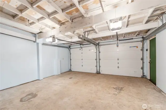 Two car detached garage.