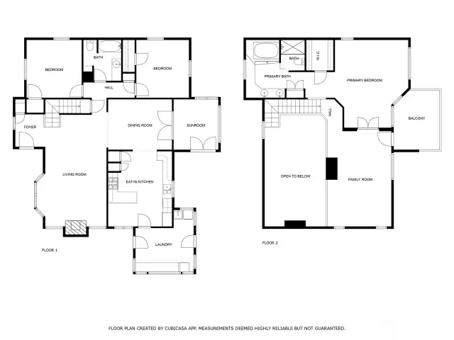 Floor plan of the home.