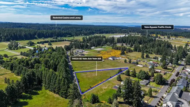 Just a short commute to Lacey and JBLM. Blue boundary lines are approximate. Buyer to verify to their own satisfaction.