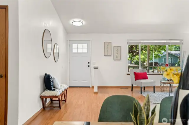 Front entry way from dining room