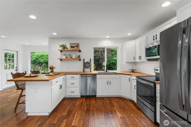 updated and fresh kitchen