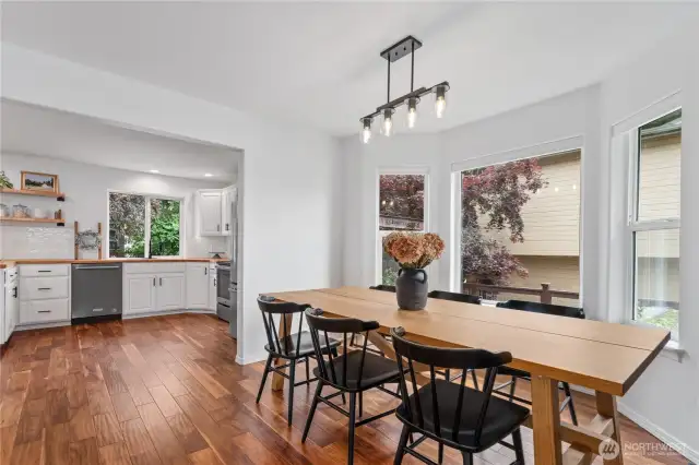 connected dining area