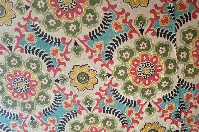 original wallpaper in closet