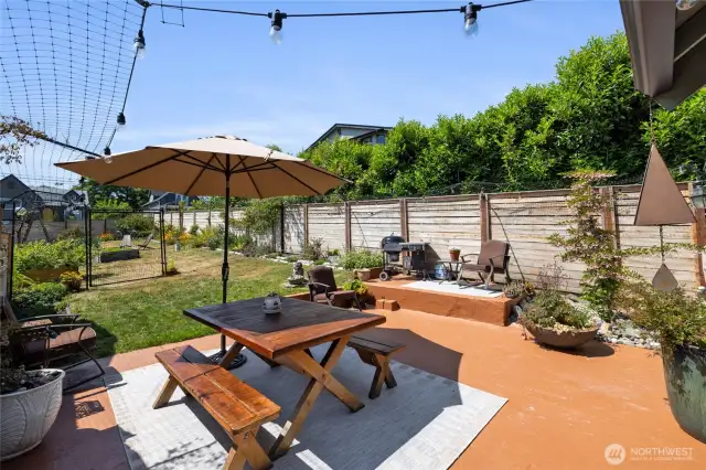 Perfect patio and outdoor entertaining space