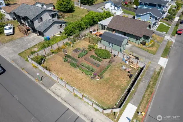 the garden area fills up approximately 4000 sqft