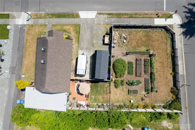 Corner lot with alley access