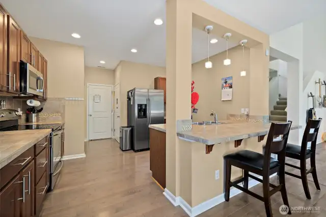 Kitchen with Bar Seating