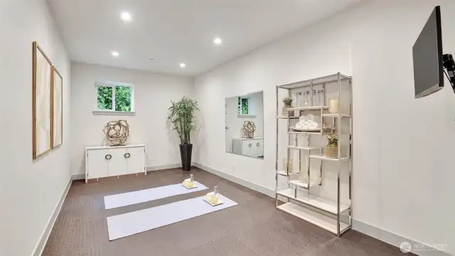 Just add your work-out equipment!