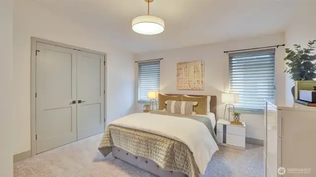 Ensuite bedroom with full bath on the main floor.