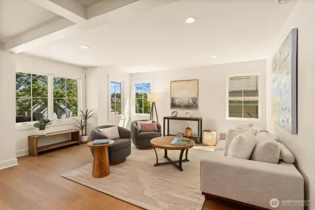 Open concept floor planned designed to connect spaces and people....