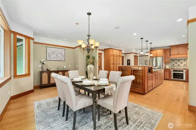 Large dining room on main floor.
