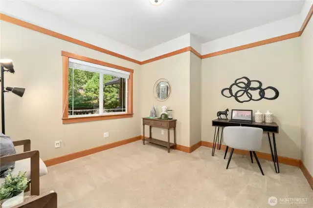 2nd office or 4th bedroom on main level (no closet)