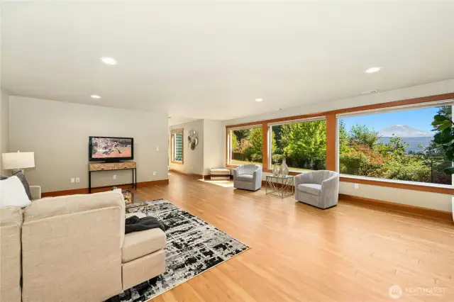 Lower level bonus room with VIEWS - daylight basement above ground.