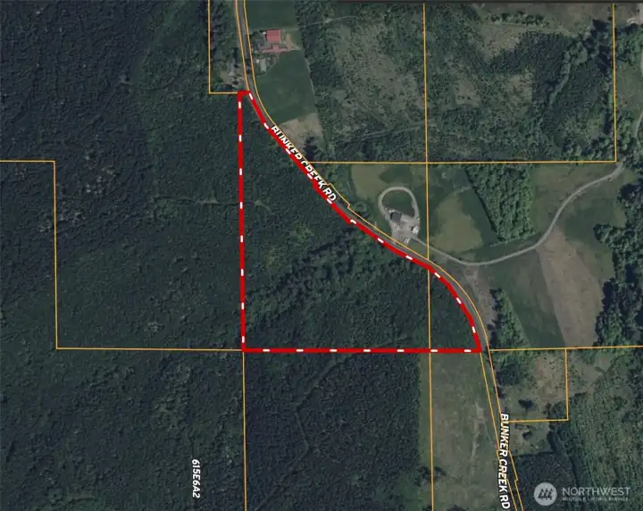 Larger parcel in Lewis County Forestry zone.  Smaller parcel in RDD-20 zone.