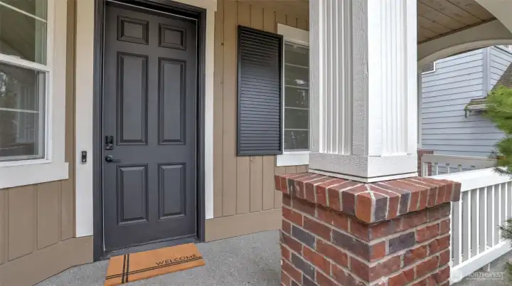 A charming porch to greet you home every day.