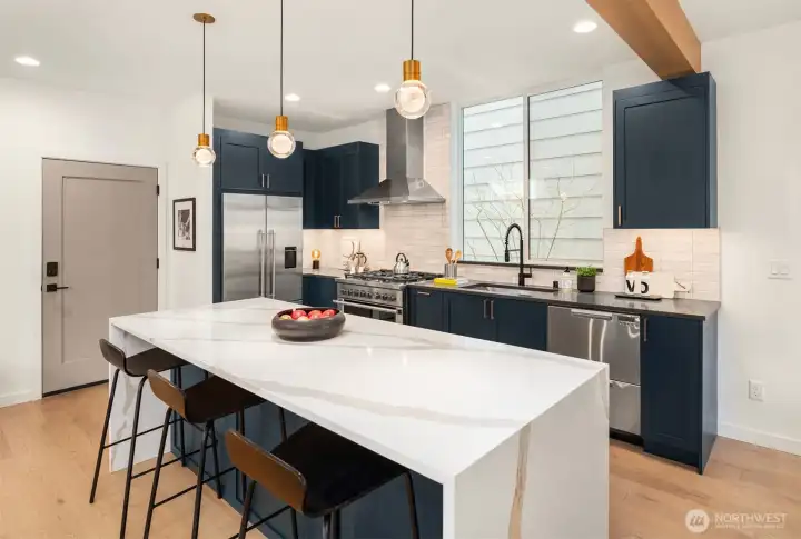 Modern kitchen with luxury appliances