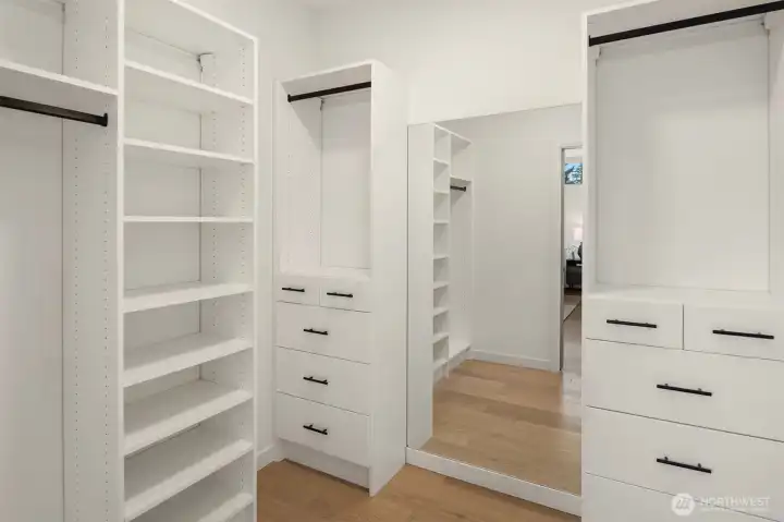 Walk-in closet off primary