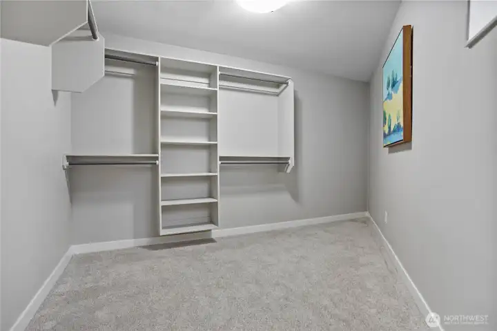 Guest closet so big was also used as an exercise room