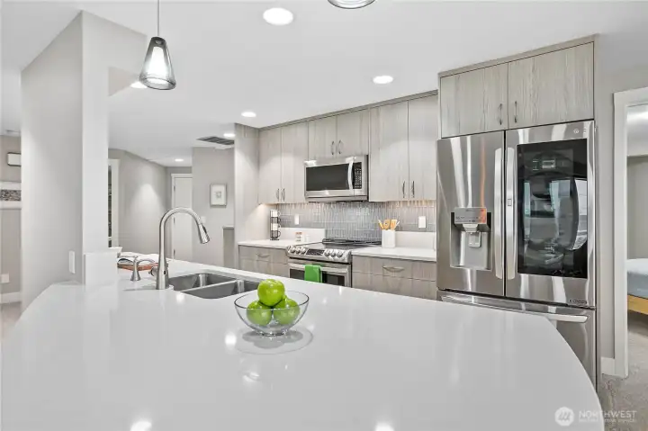 Bar seating for entertaining