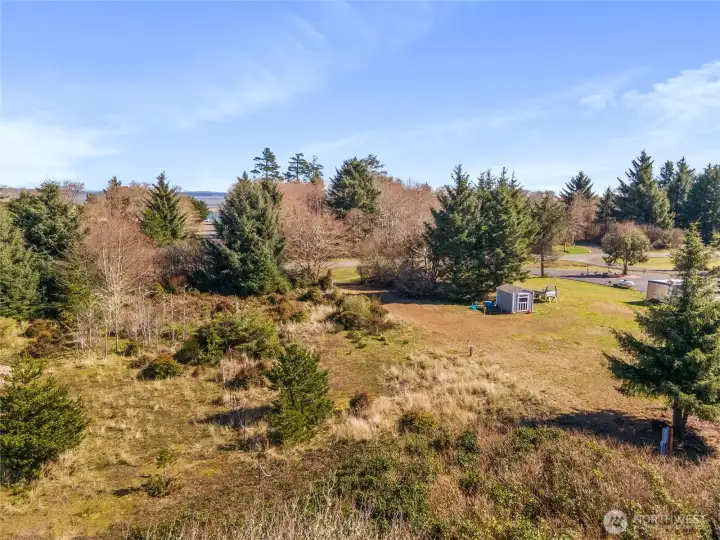 Your lot isn't heavily treed making for easy development.