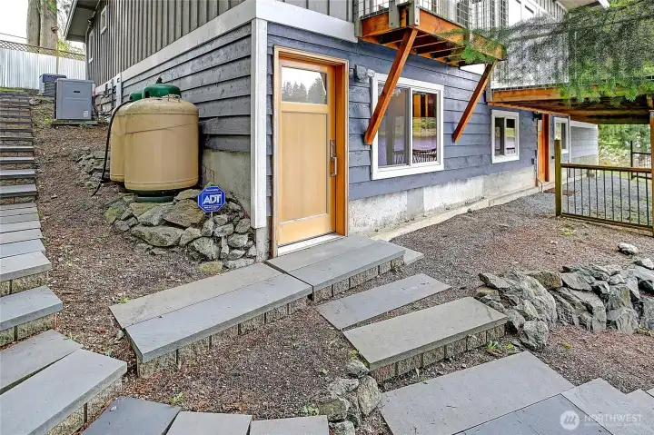 Lower Door to Lake w/ Storage/Crawl Access to Right~