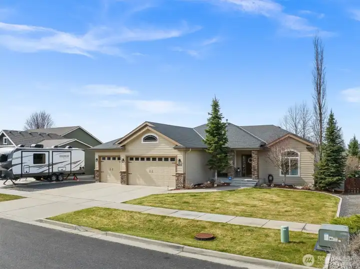 Sidewalk lined streets