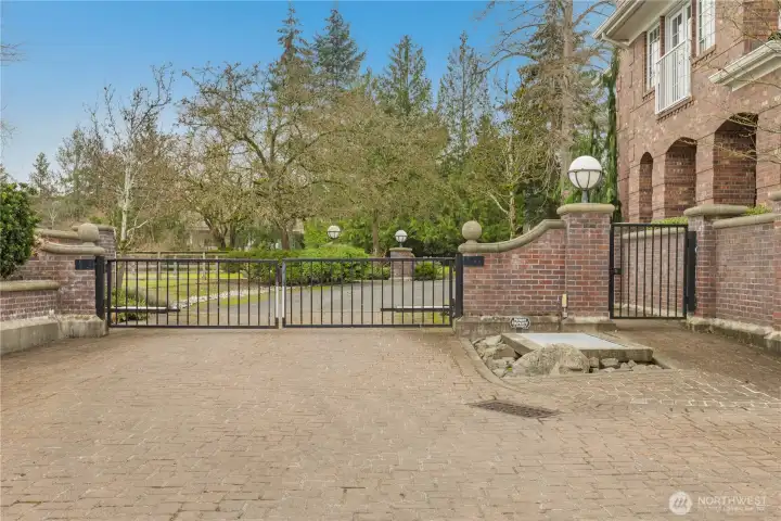 Gated entry into Madison Estates.