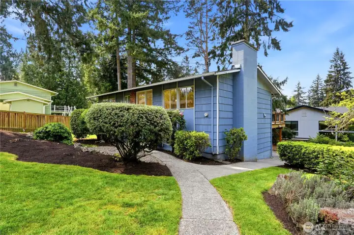 North Facing Home On Corner Lot